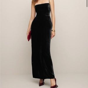 REFORMATION BLACK VELVET FRANKIE 8P